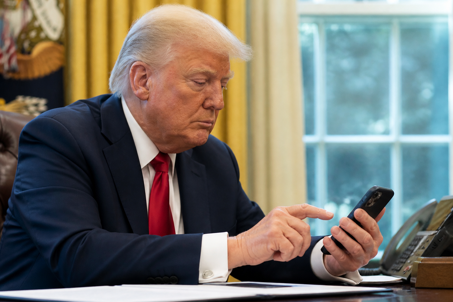 Trump Posts His Preferred Interest Rate on Truth Social at an Unspecified Hour