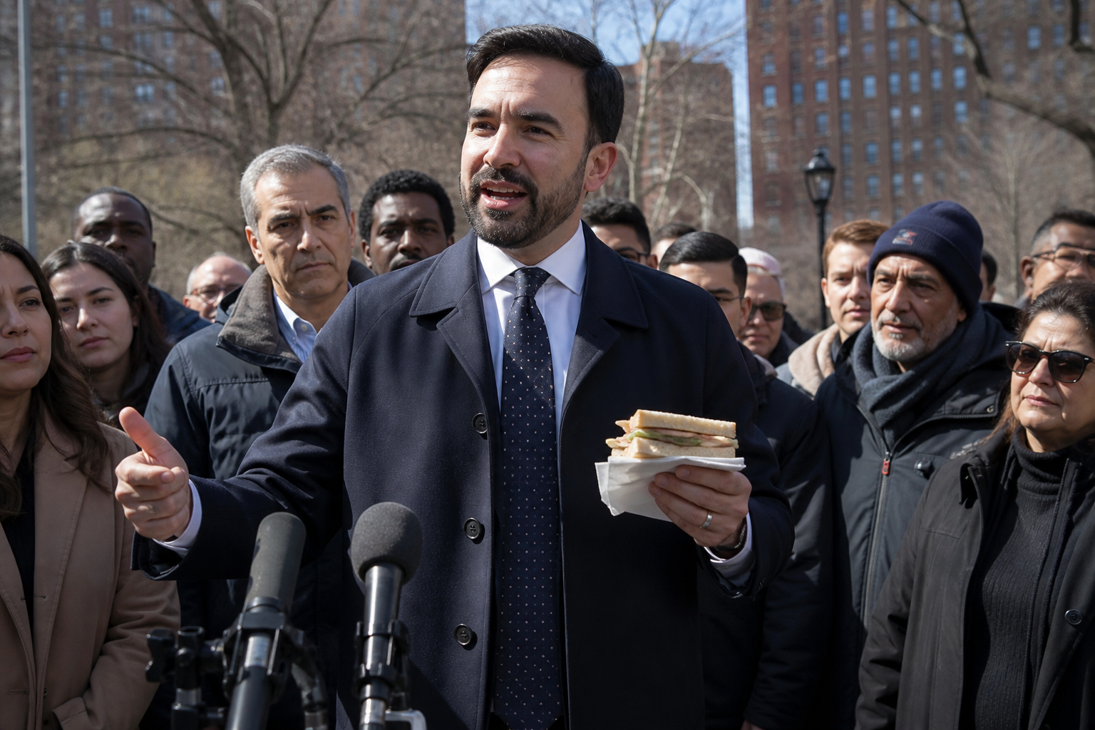 New York Mayoral Candidate Promises Every Citizen Identical Sandwich at Noon