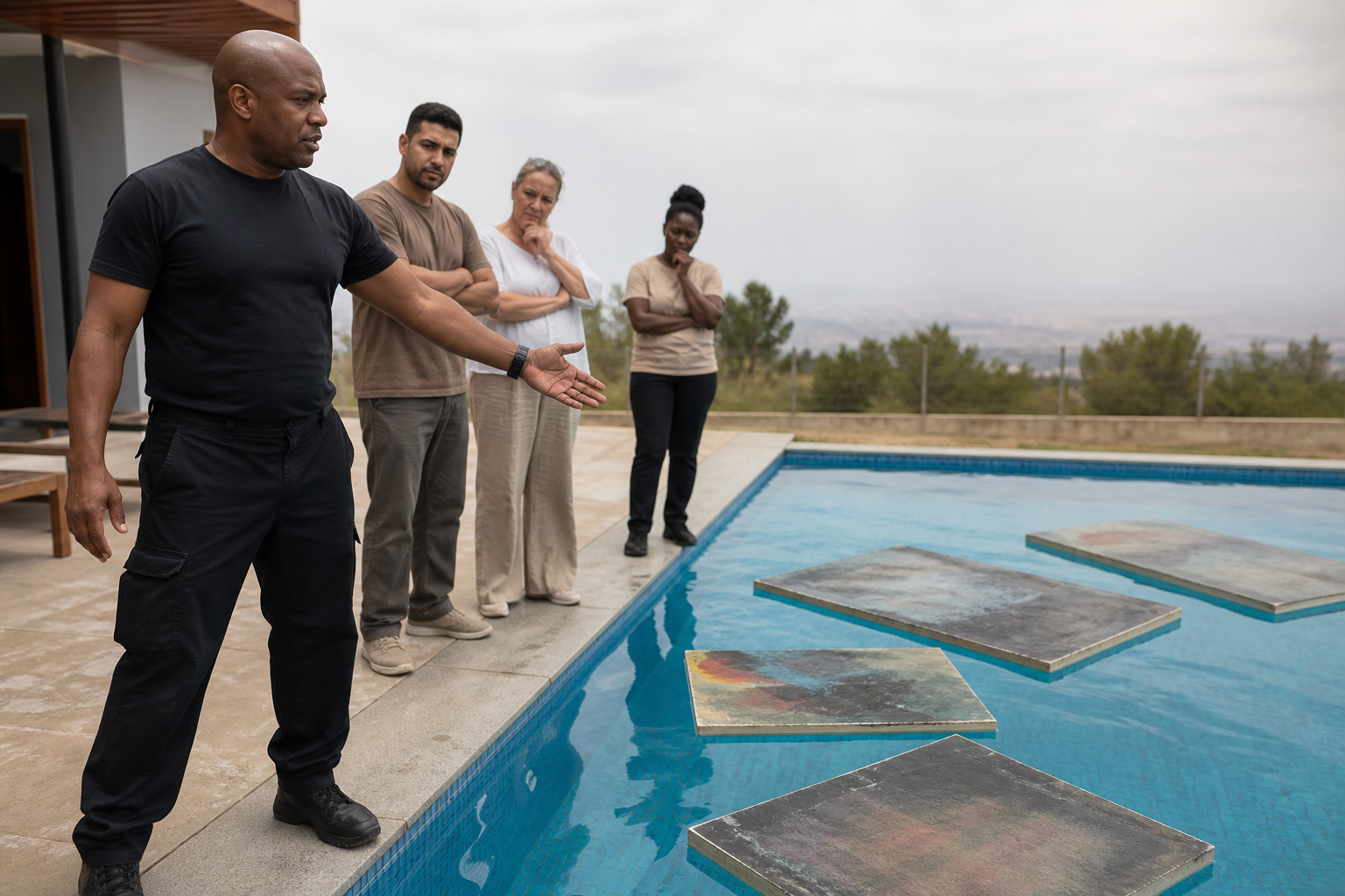Ex-Bodyguard Threw 22 Paintings Into Sinema's Pool To Demand A Social Media Post