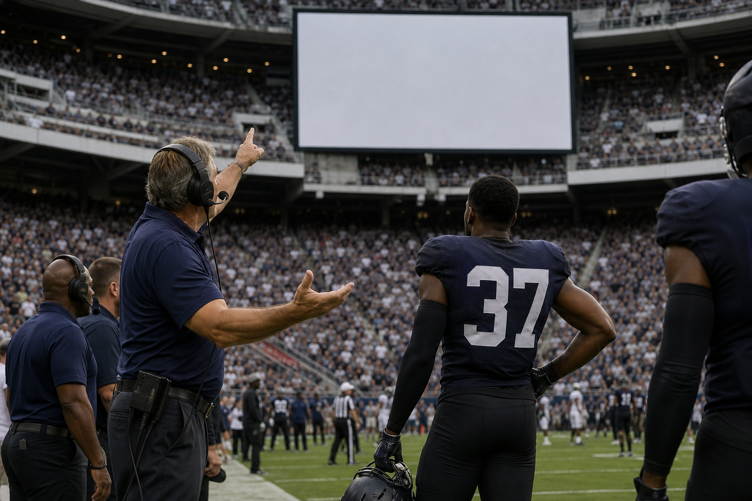 Deion Sanders Argues With The Scoreboard Like It Personally Offended Him