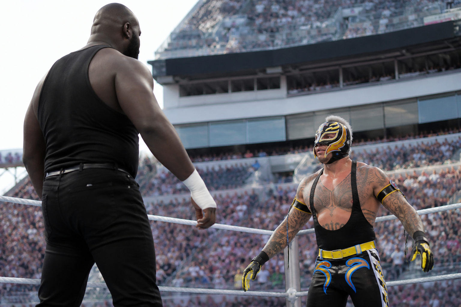 Rey Mysterio Listed As Miracle For Showing Up To Fight Omos Voluntarily
