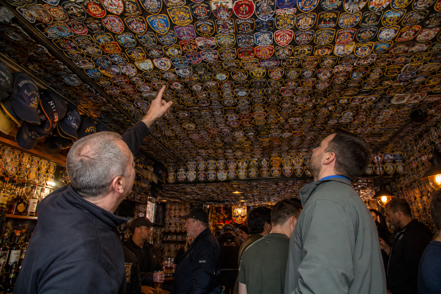 Manhattan Bar Covered Floor To Ceiling In 7,000 First Responder Patches Refuses To Take Any Down
