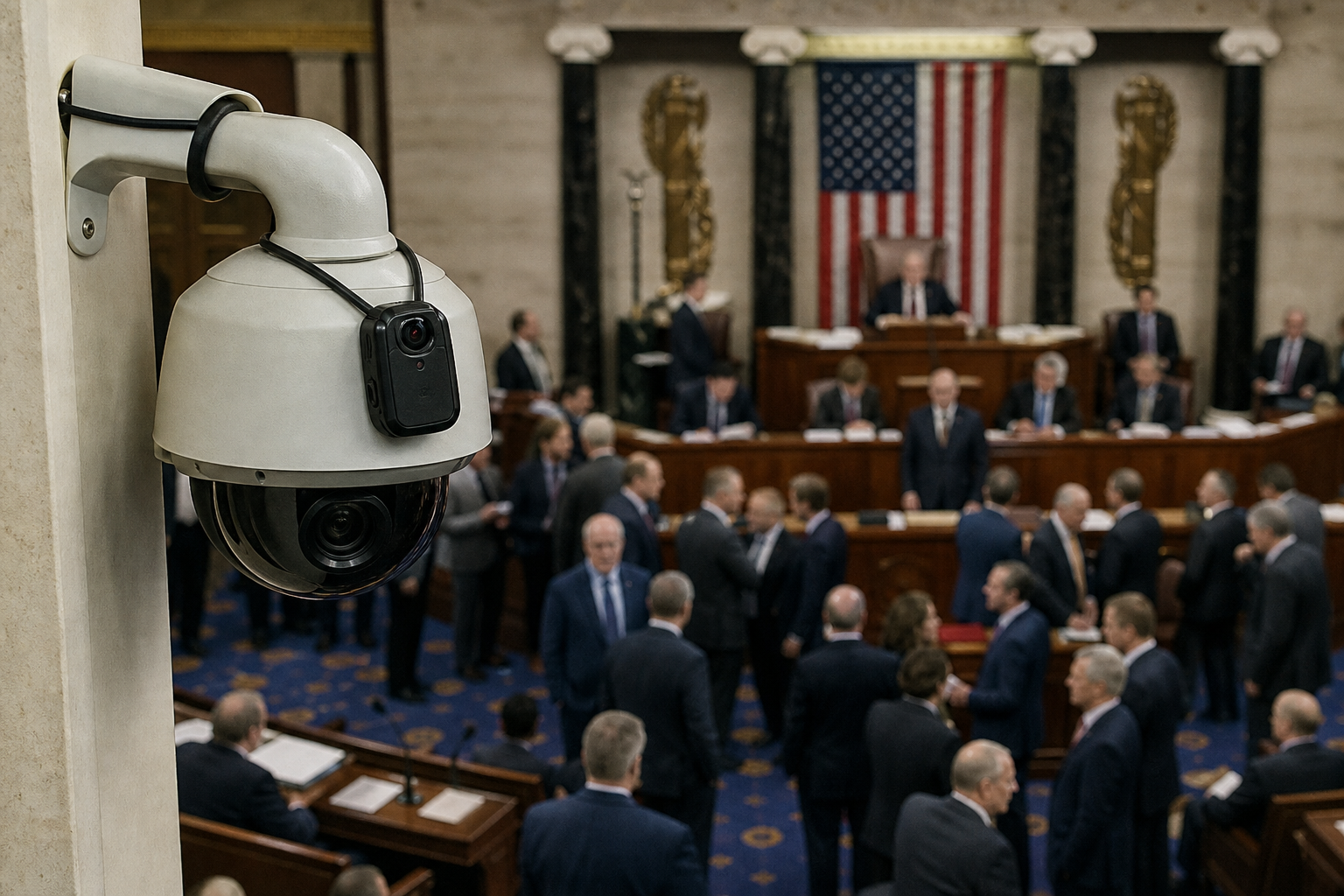 Congress Passes Law Requiring Surveillance Cameras To Wear Their Own Tiny Body Cameras