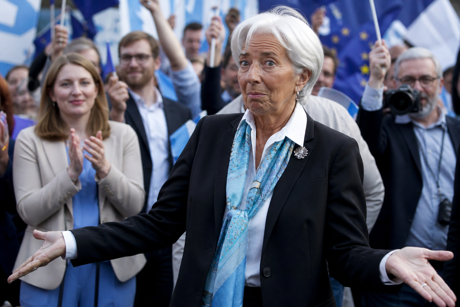 ECB Chief Shows Up To Campaign Rally And Wonders Why Everyone Thinks She Is Quitting