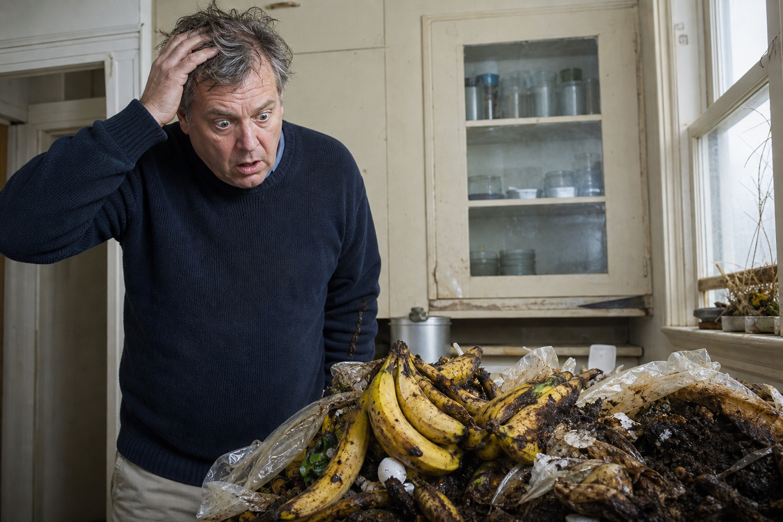 Man Learns Bananas Have Been Quietly Composting His Groceries For Forty Years