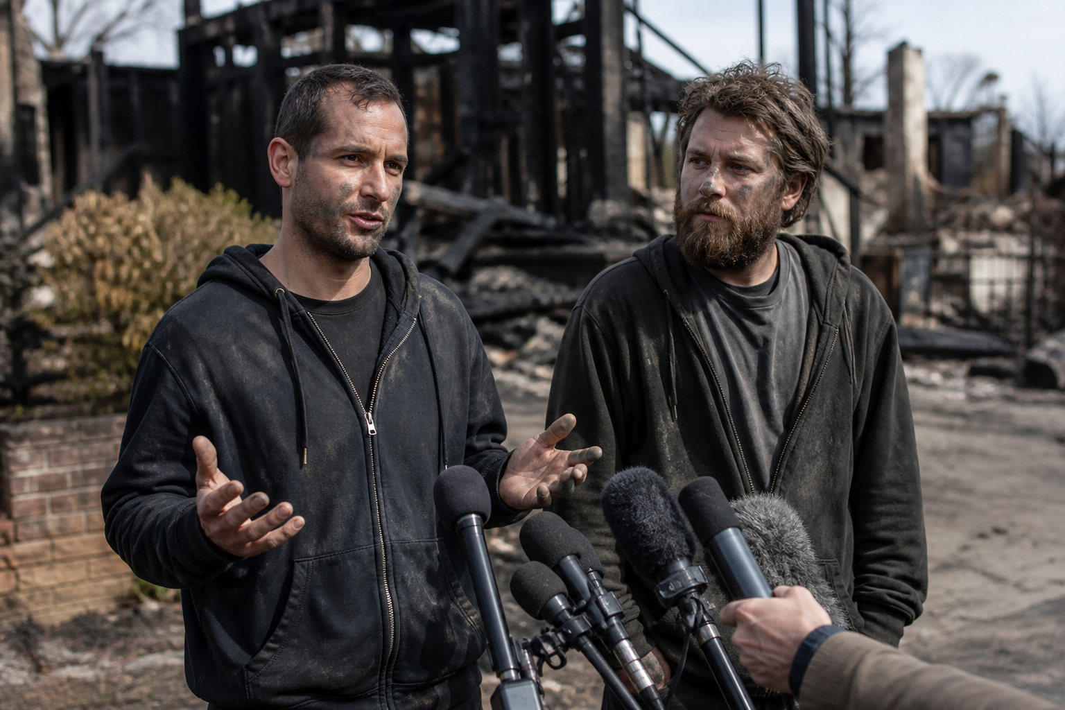 Two Arsonists Hold Press Conference Urging Everyone To Be Careful With Fire